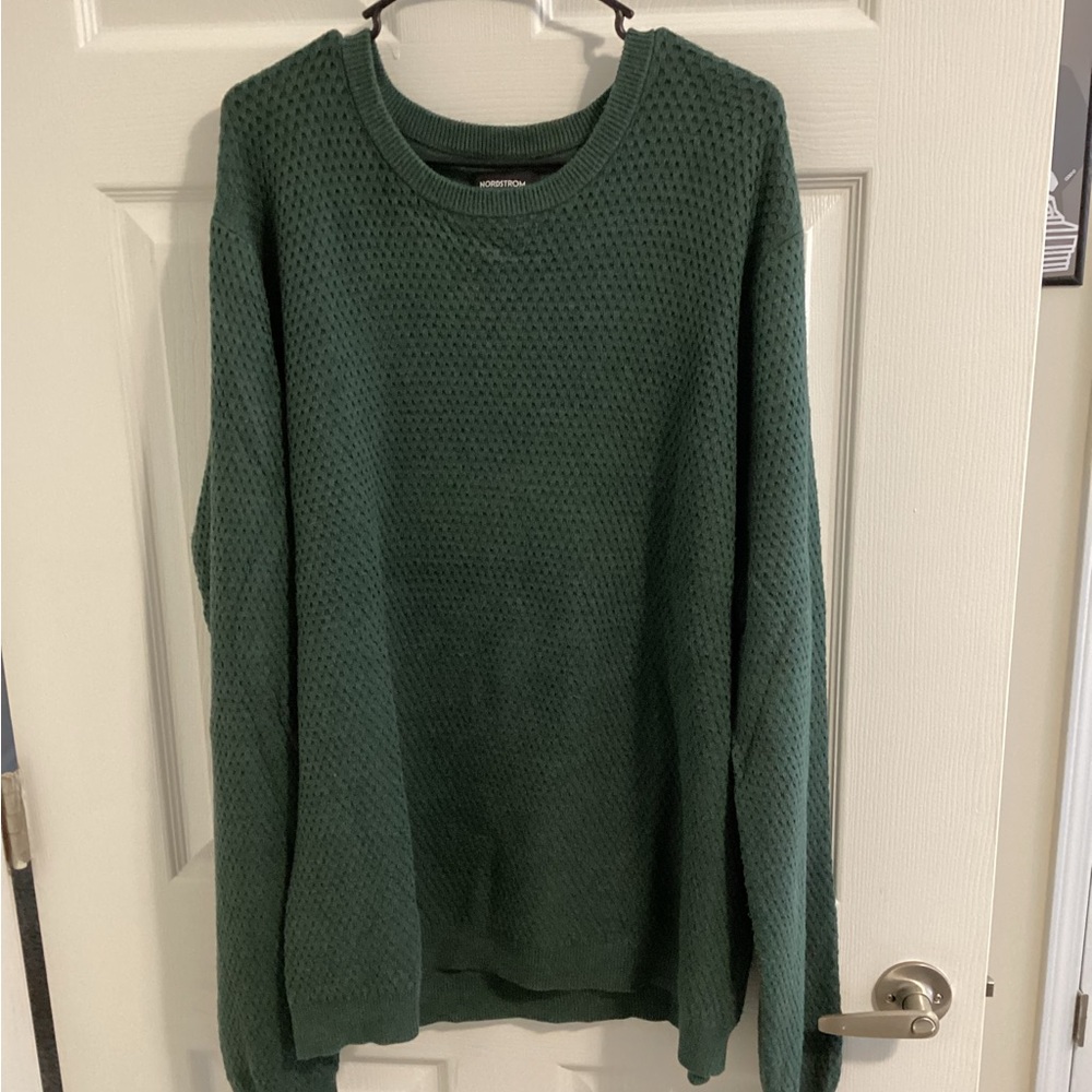 Nordstrom Men's Forest Green Crewneck Sweater